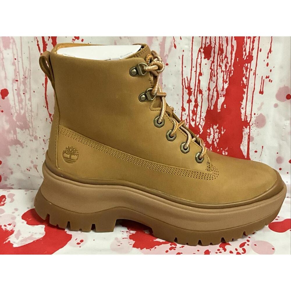 Timberland Roxie Lane Mid Lace Boot Wheat Full Grain Size US Women's 8M/M